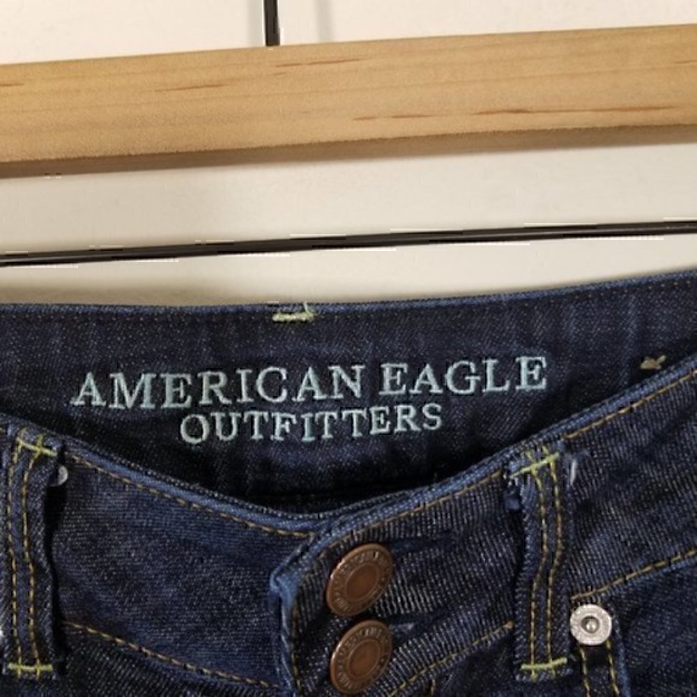 American Eagle Artist Crop Stretch Jeans Size 2 - Picture 3 of 7